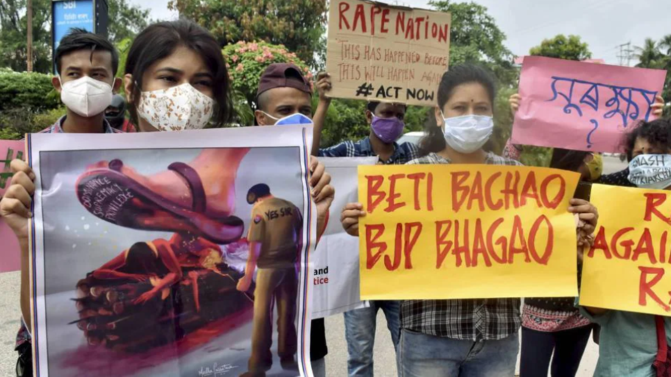 Varanasi Horror: 19-Year-Old Woman Allegedly Drugged and Gang-Raped by 23 Men Over Six Days 1 varanasi rape protest